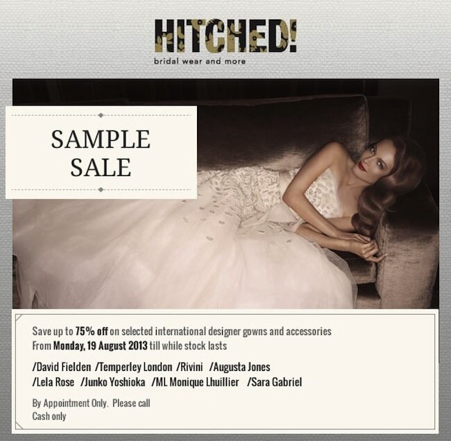 Hitched! Sample Sale 2013